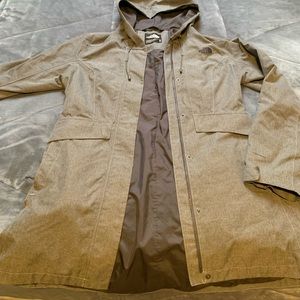 Long Northface rain/wind jacket